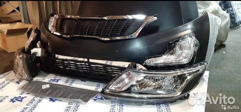 Бампер передняя часть kia rio