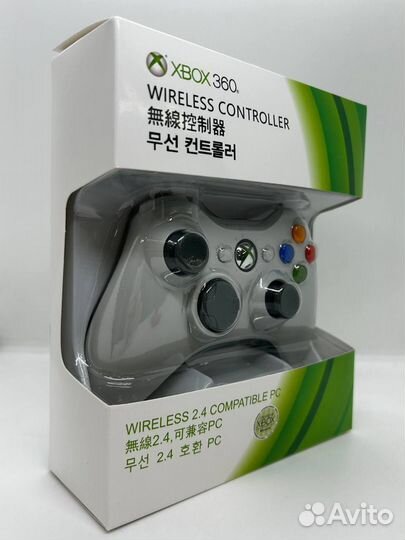 Джойстик Xbox 360 белый беспроводной