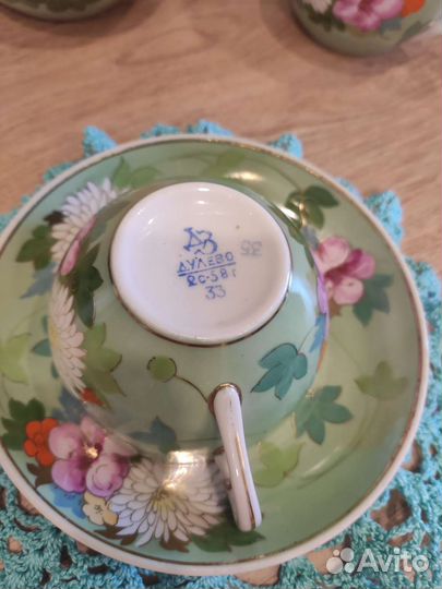 Чашка с блюдцем дулево