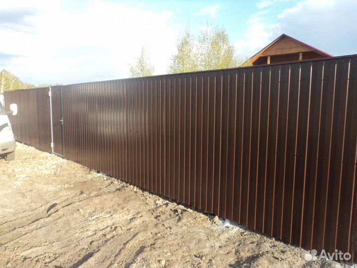 Забор из профнастила
