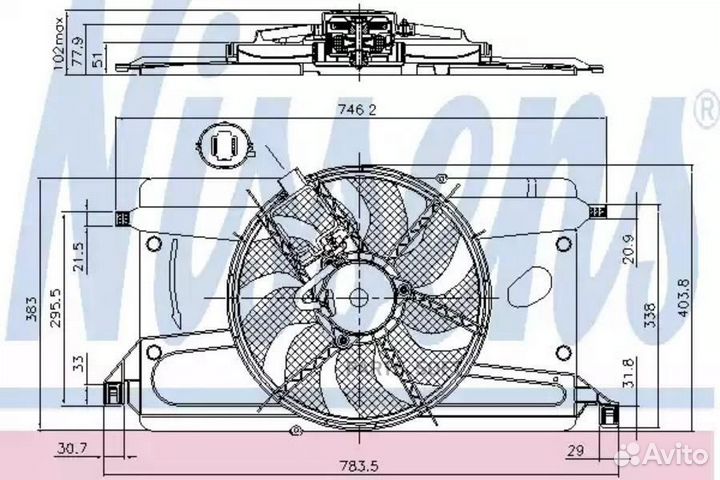 Вентилятор ford focus (2005) 1.6