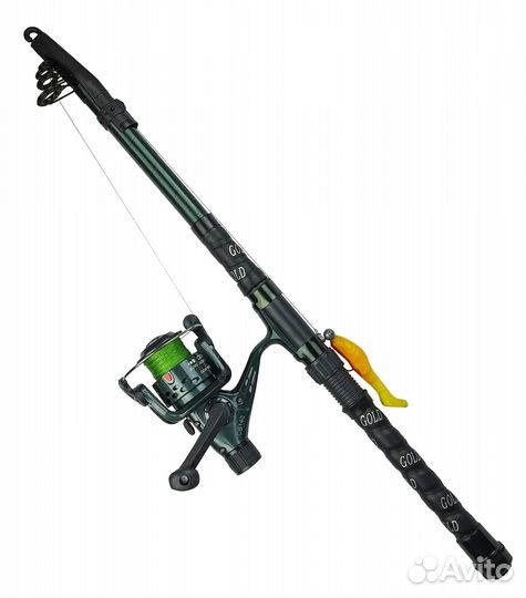 Спиннинг Wolf длина 2,70м, т. 50-100гр, оснащенный