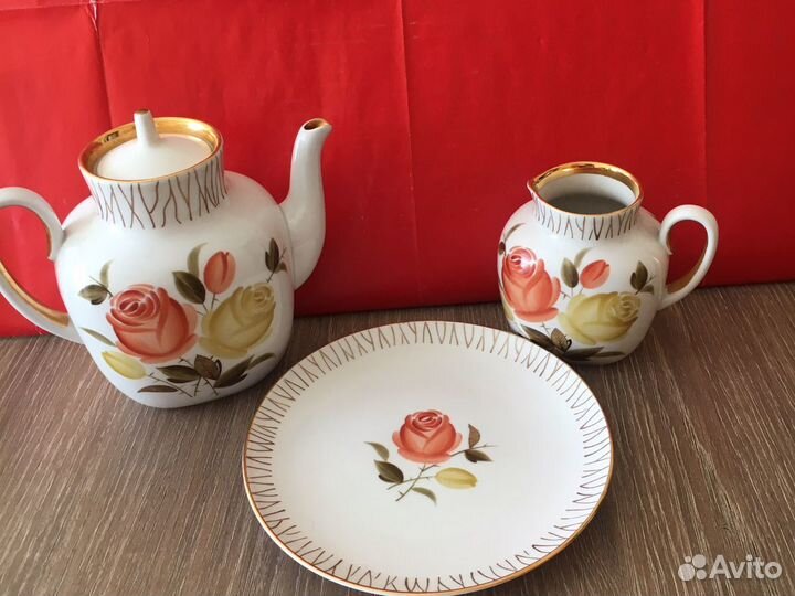 Сервиз чайный лфз «Букет чайных роз»