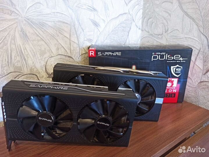 Видеокарты Sapphire AMD RX 580 570 470 4gb