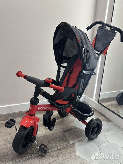 Детский велосипед коляска с ручкой