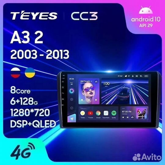 Штатная магнитола teyes cc3 ауди а3
