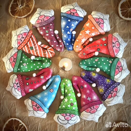 Гномы игрушка новогодняя на елку