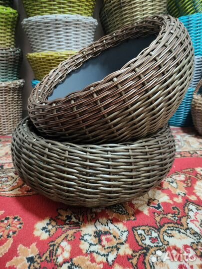 Кашпо из ротанга 12 литров