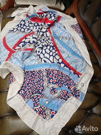 Платок fendi шелк ориг. hand made лимитка италия