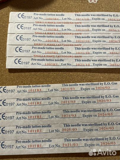 Тату иглы в ассортименте