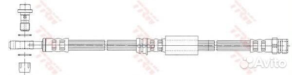 Шланг тормозной перед прав/лев audi A3 II