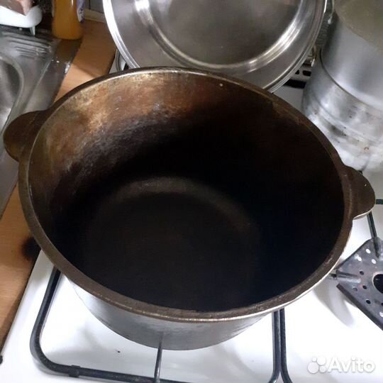 Казан чугунный 6л