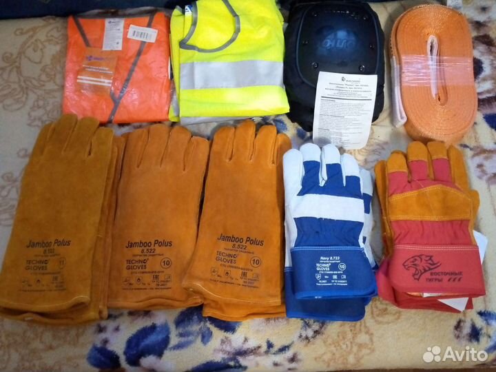 Зимние рабочие перчатки и краги сварочные