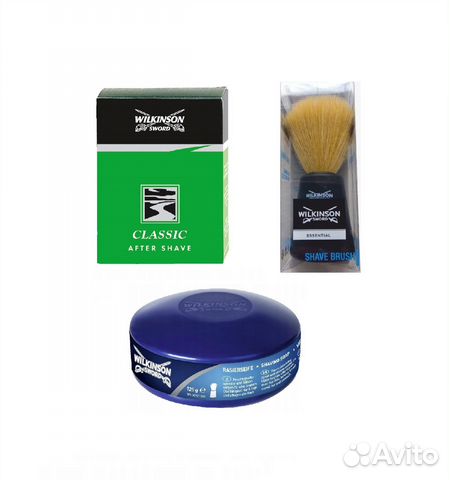 Лосьон, помазок, мыло для бритья Wilkinson Sword