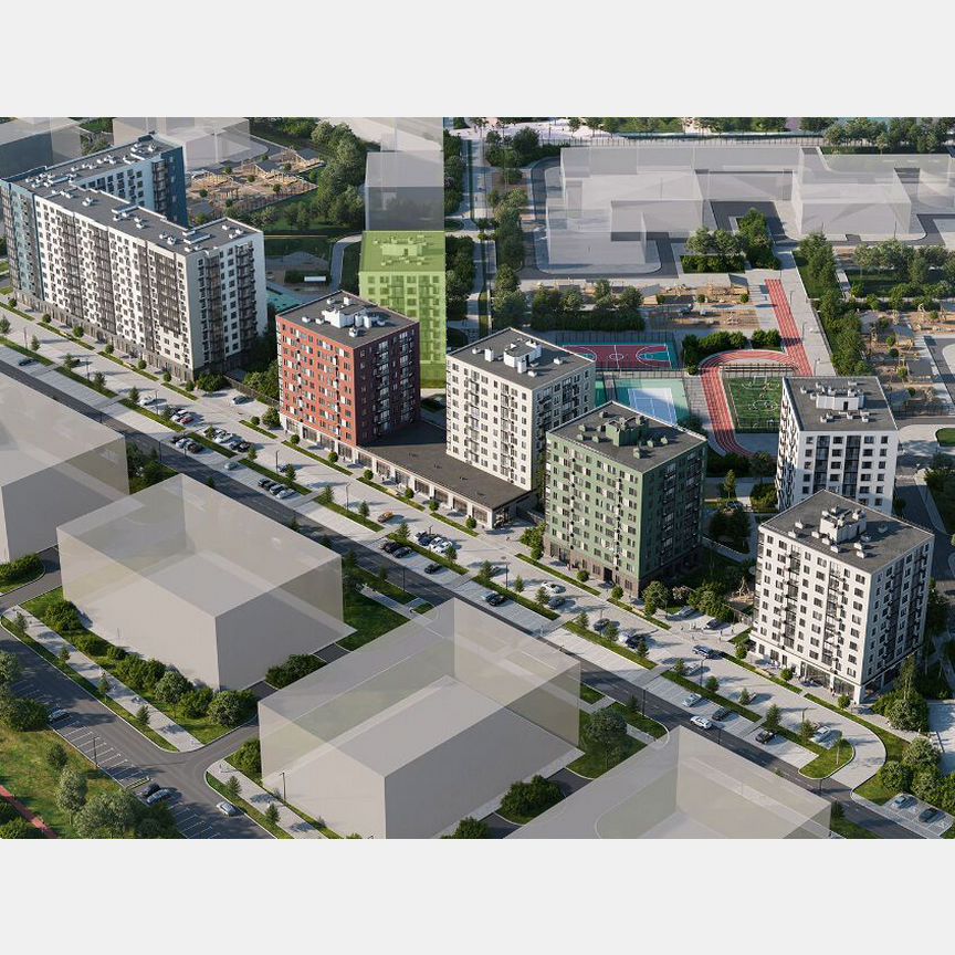 1-к. квартира, 37,4 м², 8/9 эт.