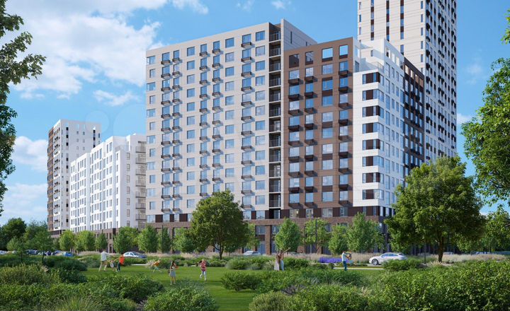 2-к. квартира, 63,5 м², 7/25 эт.