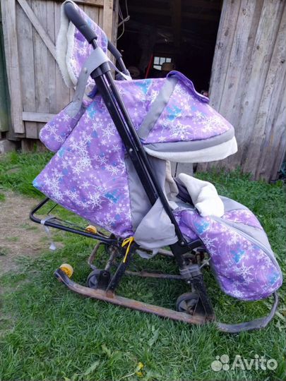 Детские санки коляска