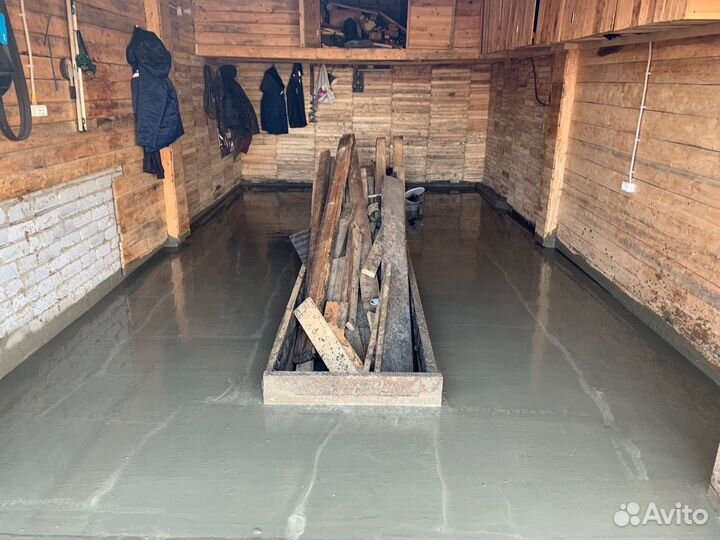 Бетонный пол в гараже