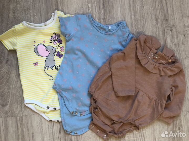 Летние вещи на девочку 68-74 размер пакетом