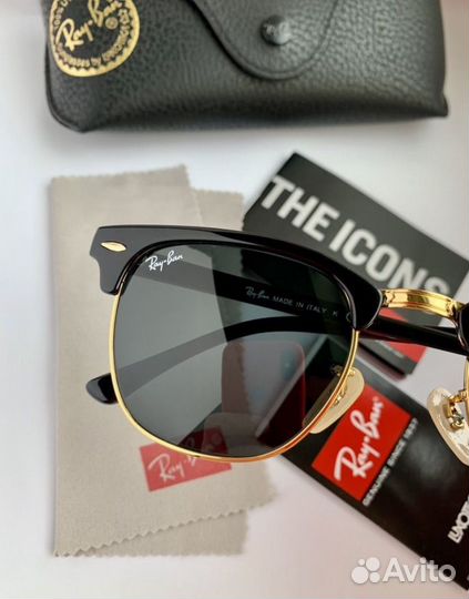 Очки ray ban clubmaster глянцевые