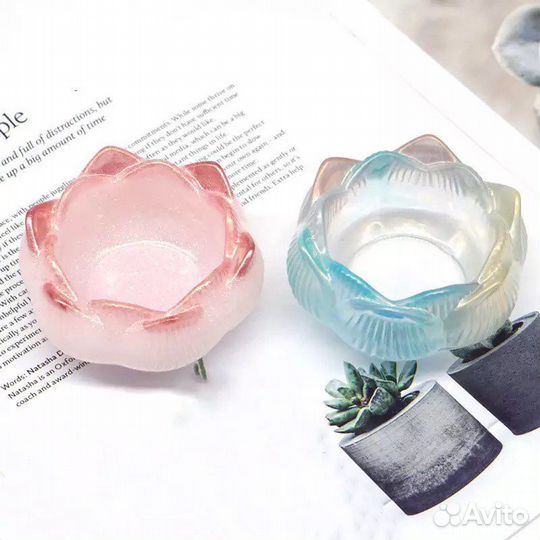 Силиконовая форма Лотос подсвечник