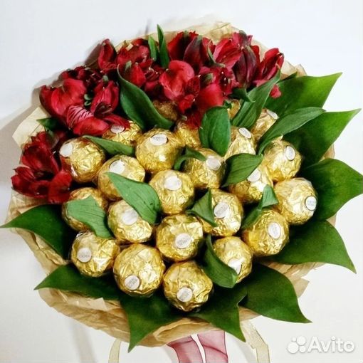 Съедобные букеты для женщин