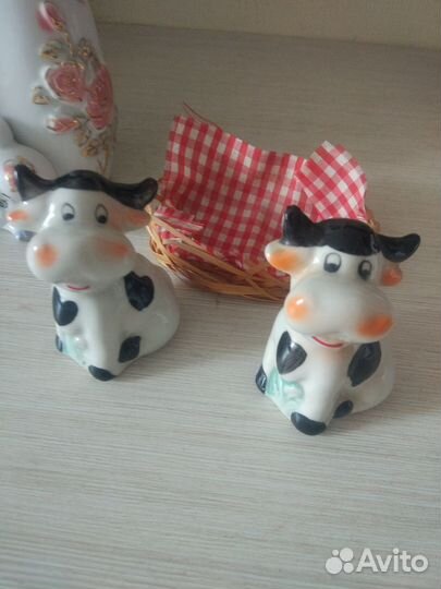 Солонка и перечница, Вазочка Слоник, Фарфор