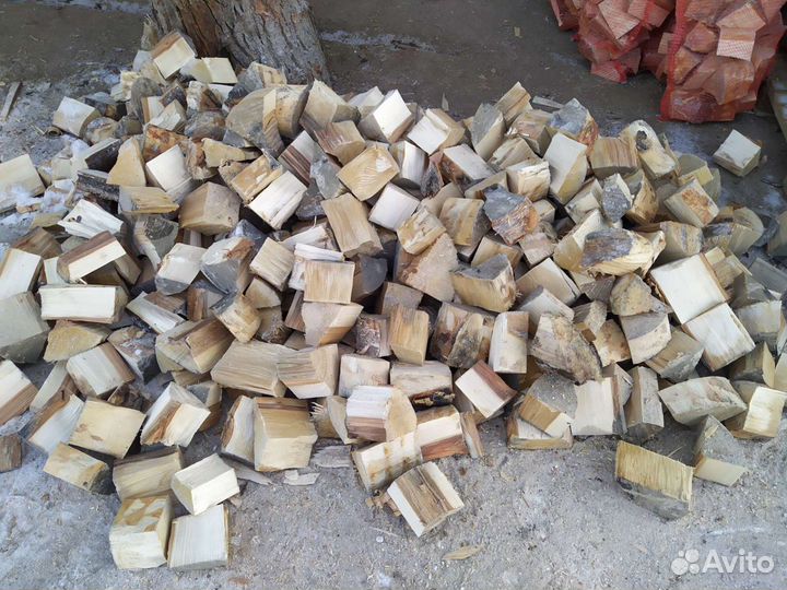 Дрова берёзовые береста в сетках