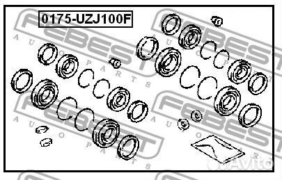 Ремкомплект суппорта тормозного переднего