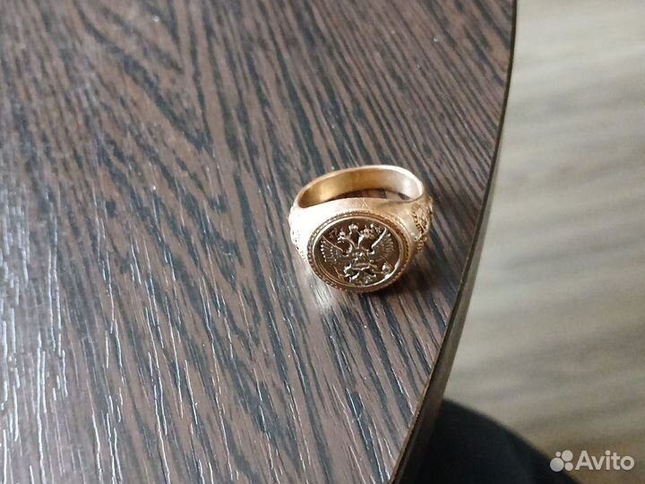 Золотое кольцо мужское