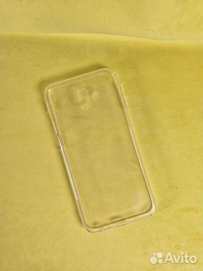 Чехол силиконовый-прозрачный (Samsung J6 plus)
