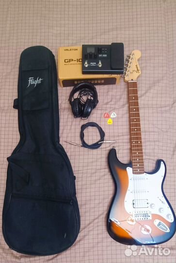 Fender squier Stratocaster HSS Brown Sunburst