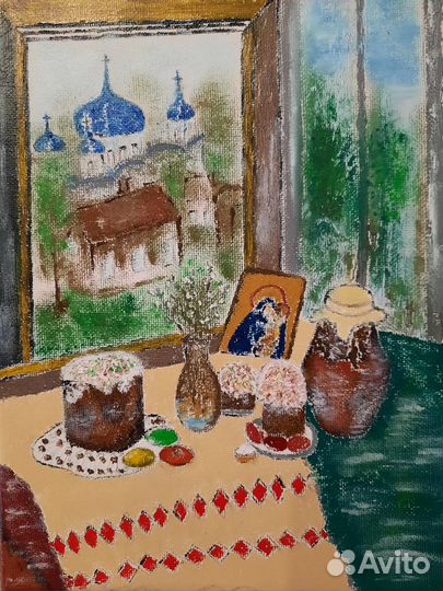 Картина маслом Пасха