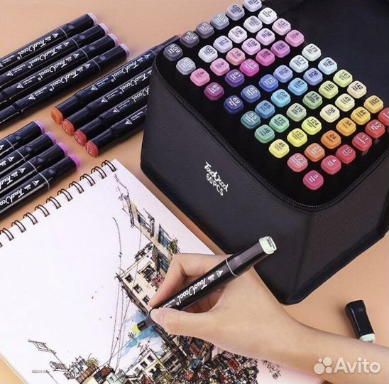 Маркеры новые в сумочках на подарок