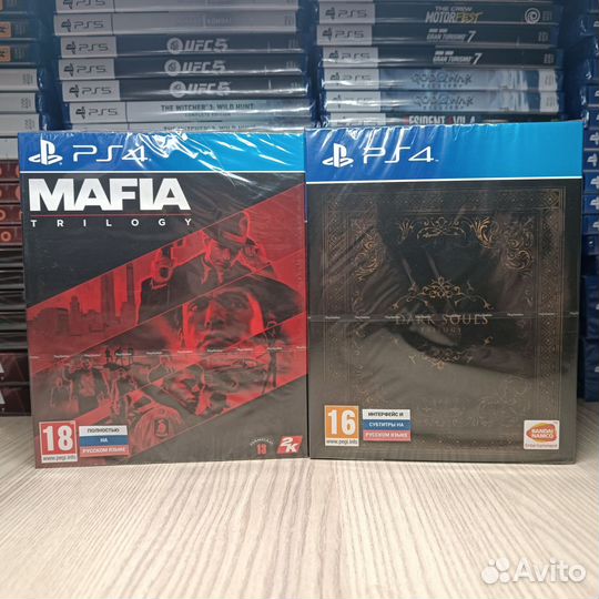 Новая Dark souls trilogy и Mafia trilogy ps4
