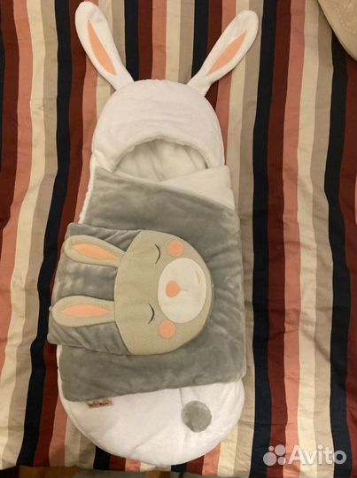 Конверт-одеяло теплое Зайчик