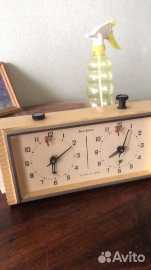 Часы шахматные янтарь