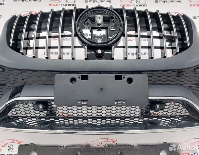 Передний бампер на Mercedes GLS X167 стиль 63 AMG