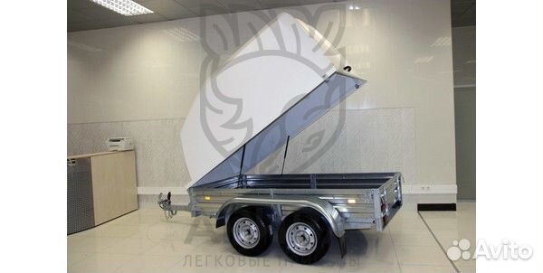 Прицеп 30.022 двухосный. С крышкой Н1360мм