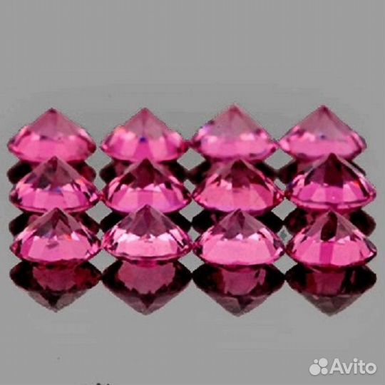 Гранат натуральный 1,80Ct 12шт 3,0мм VVS Круг
