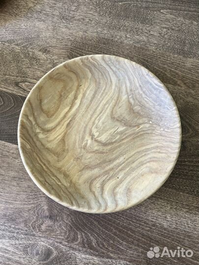 Деревянная тарелка ясень