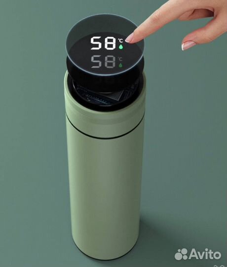 Термос 480 мл пудровый фисташковый