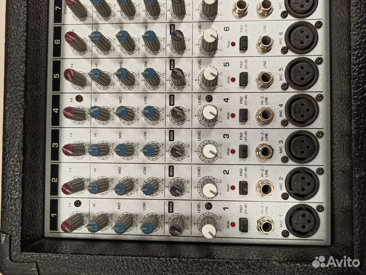 Микшер с усилителем behringer pmx2000