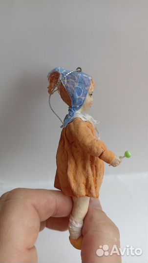 Ватная елочная игрушка, винтажная, дети СССР