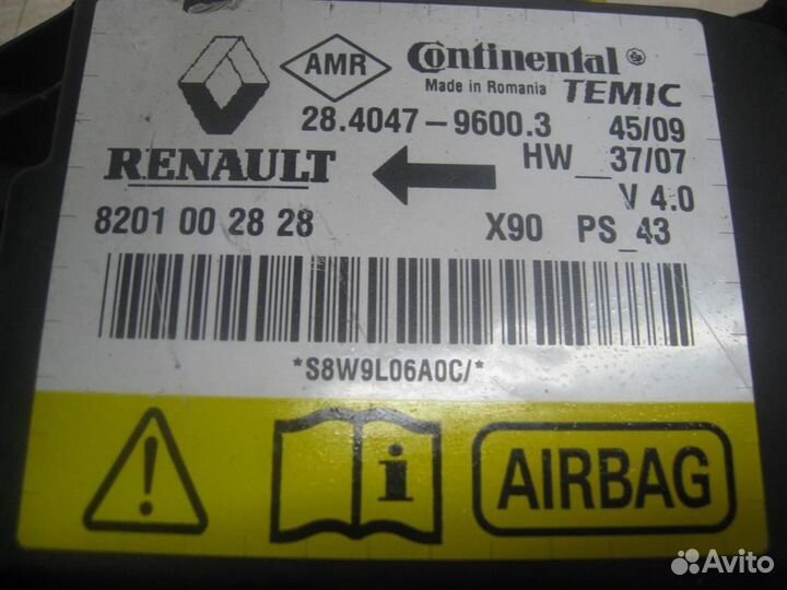Блок Airbag (SRS) Renault Sandero 1 (BS11) 2010