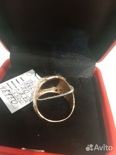 Мужская золотая печатка 585