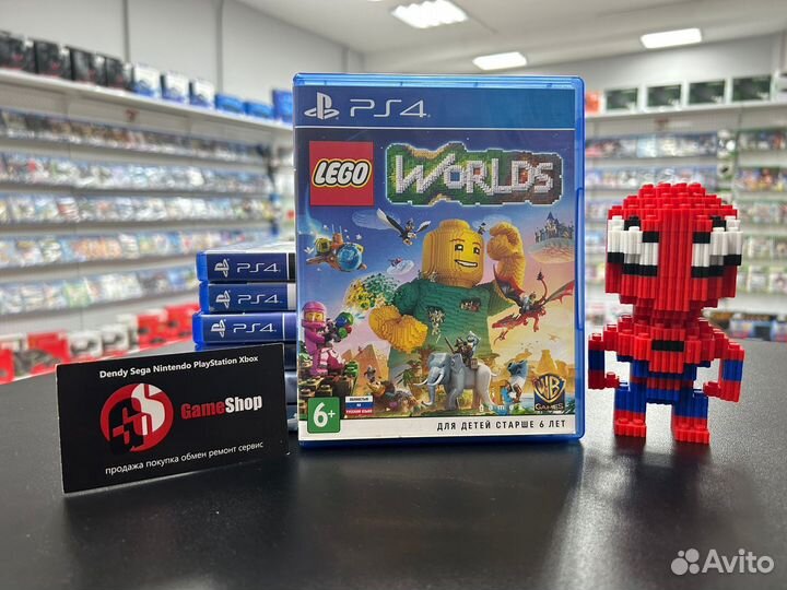 Диск lego Worlds PS4