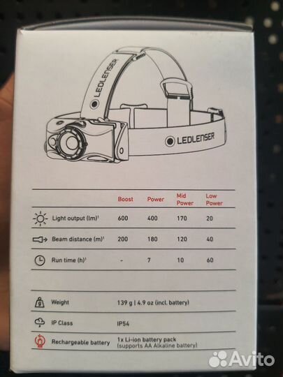 Фонарь налобный LED lenser MH8