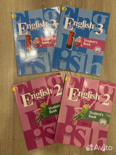 Учебники англ. языка 2-3-4 класс