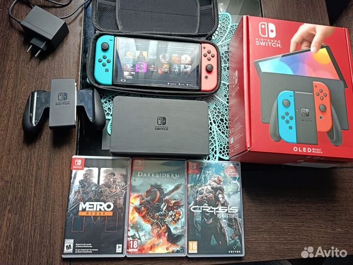 Nintendo Switch oled с играми